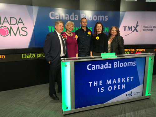 Canada Blooms opens TSX