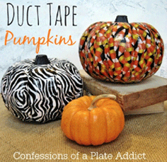 Duct Tape Pumpkins