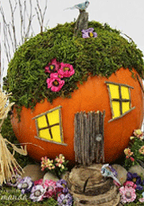 Fairy Garden Pumpkin