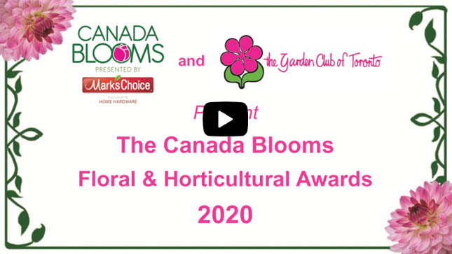 Canada Blooms 2020 Floral Artist Awards